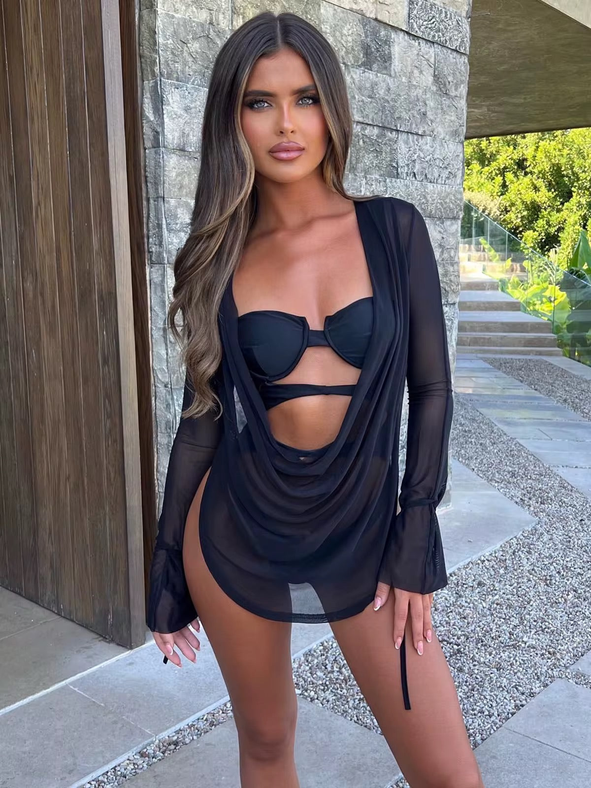 JC One-Piece With Cover Up