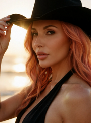 JC Straw Cowgirl Hat